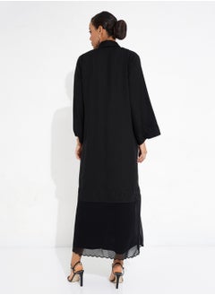 Rosette Abaya Black Danteil Abaya  - Image 3
