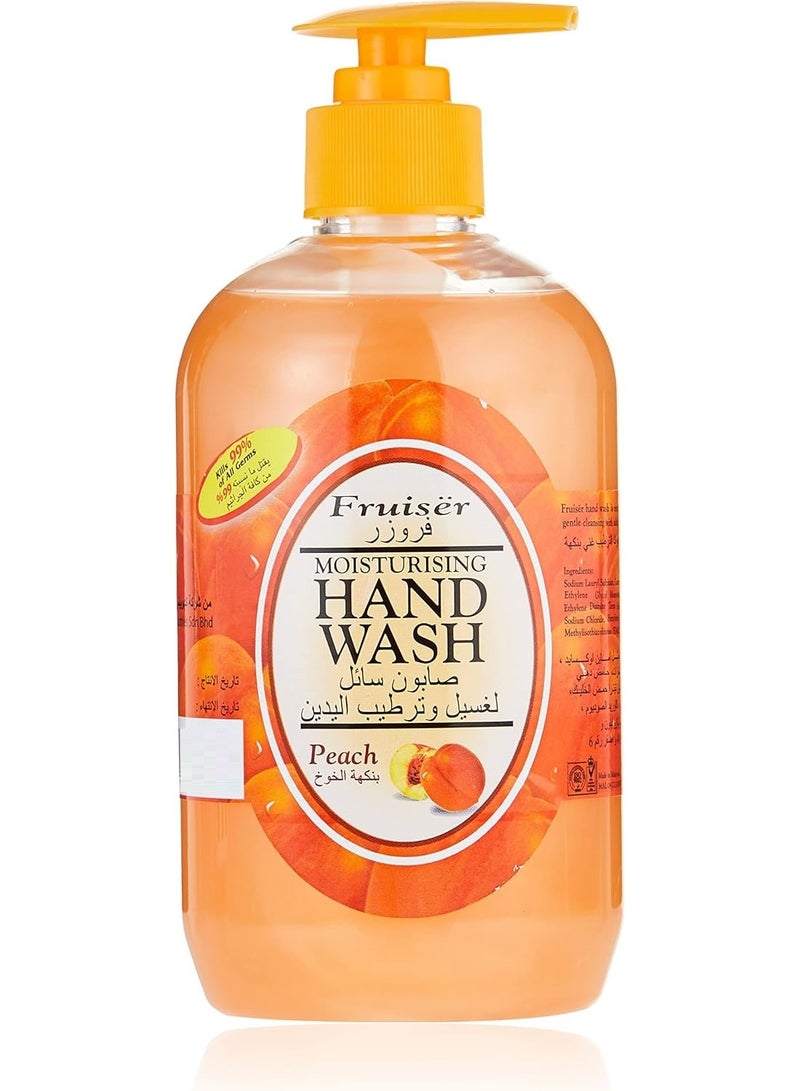 فروزير غسول اليدين المرطب برائحة الخوخ 500 مل - Image 1