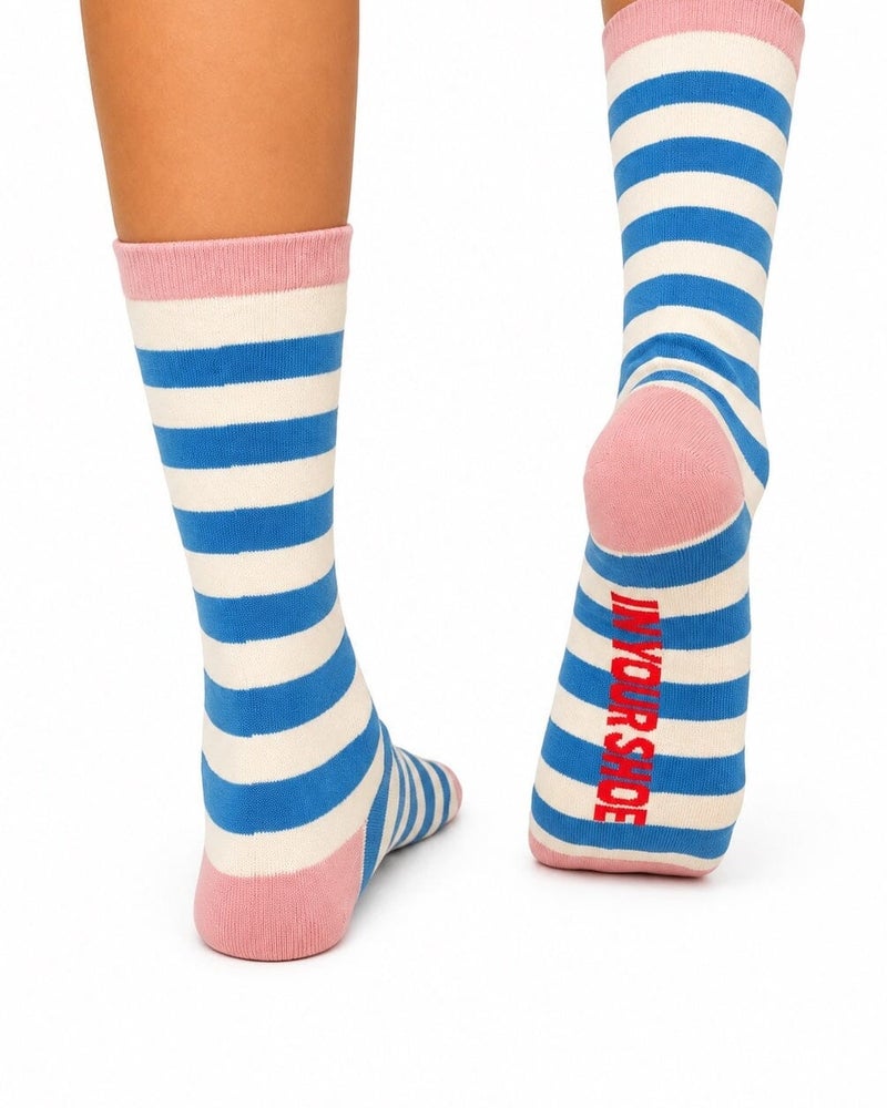 In Your Shoe Blue Playground Neck Socks - Image 2
