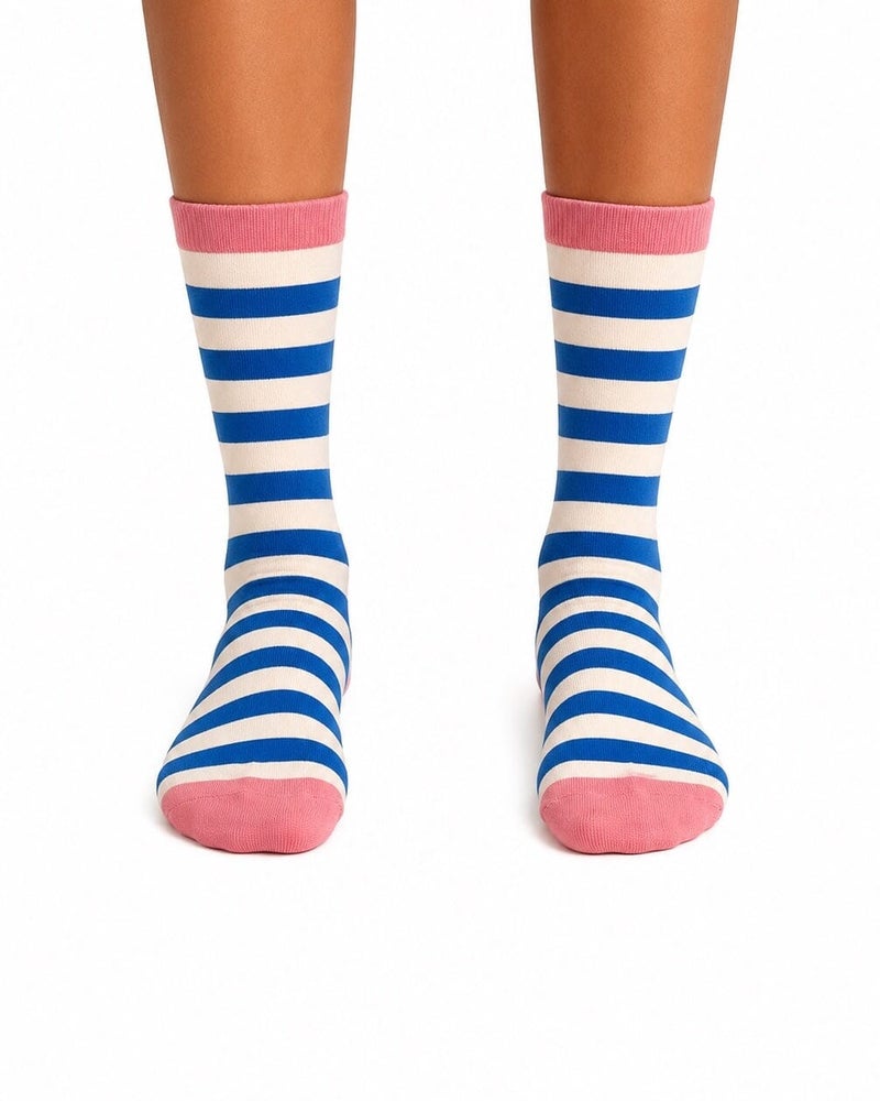 In Your Shoe Blue Playground Neck Socks - Image 3