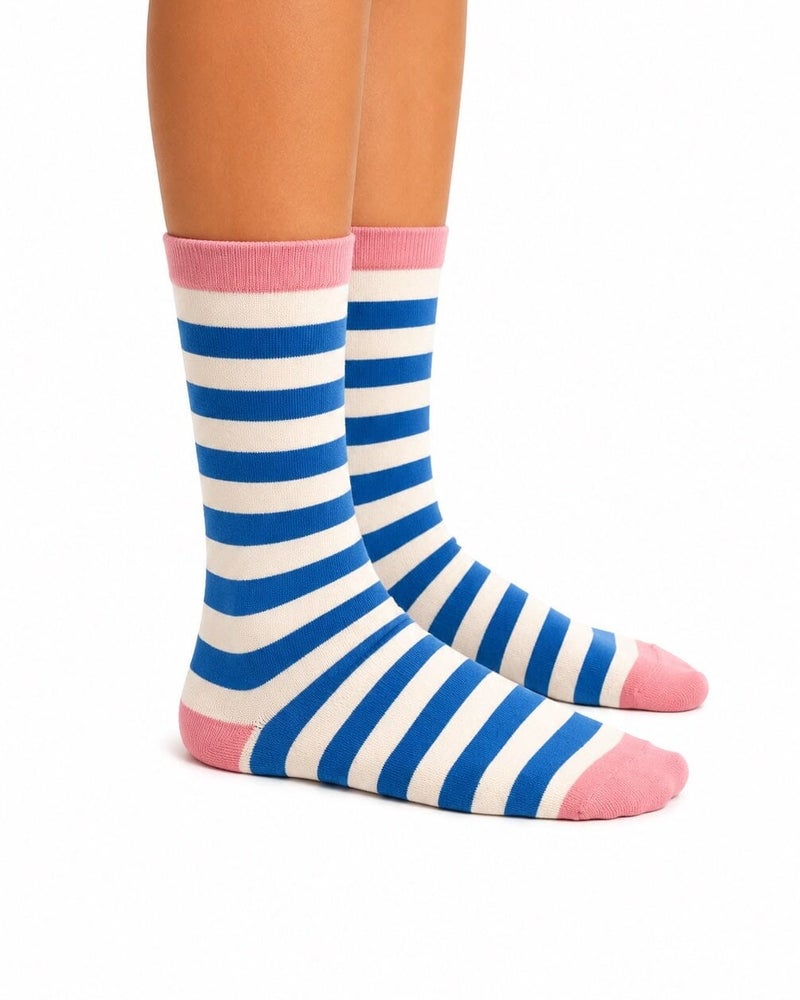 In Your Shoe Blue Playground Neck Socks - Image 4