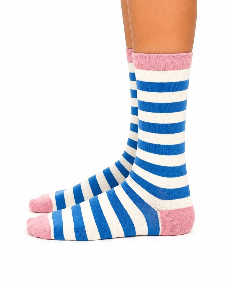 In Your Shoe Blue Playground Neck Socks - Image 1
