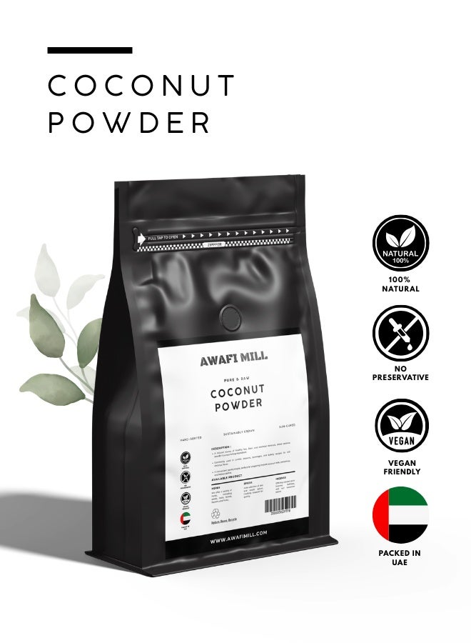 أباميك مسحوق جوز الهند المجفف من أوافي ميل | جوز هند مطحون ناعماً | طبيعي وعطري للطبخ والخبز - 500 غرام | 17.6 أونصة - Image 2