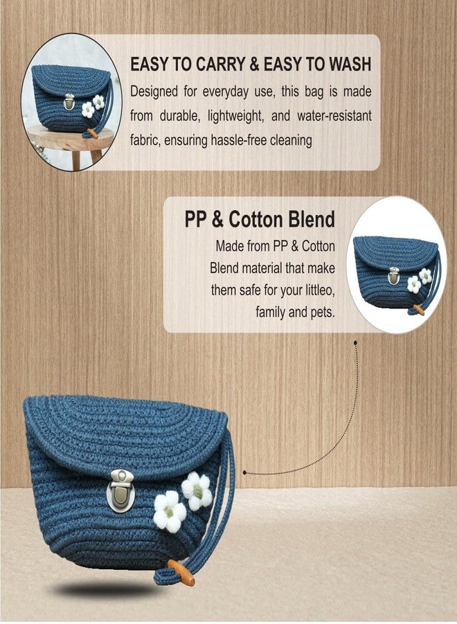 Ariya Women Clutch Handbag (4076 | Blue) Handcrafted PP & Cotton Blend Clutch, Perfect for Ladies & Girls, Lightweight Stylish Purse for Parties, Special Occasions, Casual & Formal - Image 4