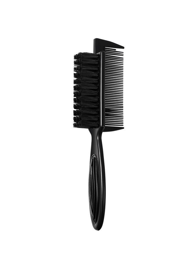Vtrem Barber Brush For Clippers Dual Head Cleaning Brush Comb Black Barber Supplies Brush For Men Barber Fade Brush Beard Brush - Image 1
