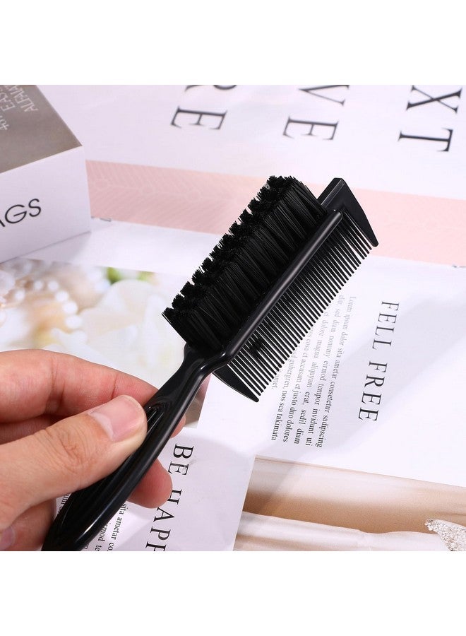 Vtrem Barber Brush For Clippers Dual Head Cleaning Brush Comb Black Barber Supplies Brush For Men Barber Fade Brush Beard Brush - Image 3