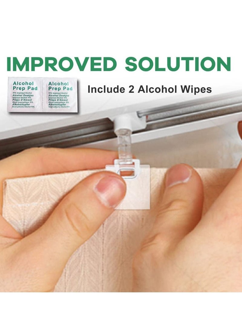 KASTWAVE Clear Vertical Blind Repair Tabs, KASTWAVE Transparent Vane Savers Blind Repair Clips Window Blinds Replacement Slats for Vertical Blinds Replacement Slats Blind Replacement Parts Panels (50 Pcs) - Image 5