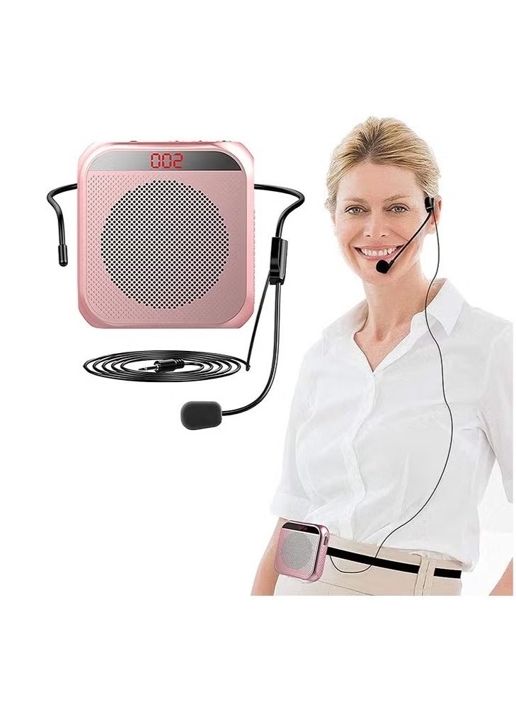 Beauenty Voice Amplifier with Wired Microphone Headset, Portable Rechargeable PA System Speaker Personal Microphone Speech Amplifier, Loudspeaker for Teachers, Tour Guides, Coaches, Metting, Yoga, Fitness  - Image 1