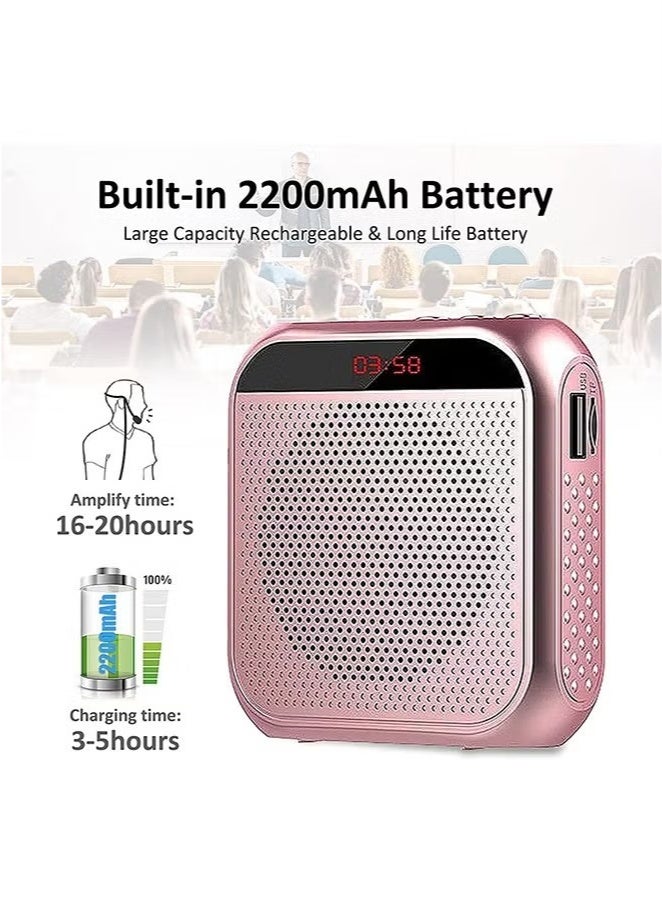 Beauenty Voice Amplifier with Wired Microphone Headset, Portable Rechargeable PA System Speaker Personal Microphone Speech Amplifier, Loudspeaker for Teachers, Tour Guides, Coaches, Metting, Yoga, Fitness  - Image 3