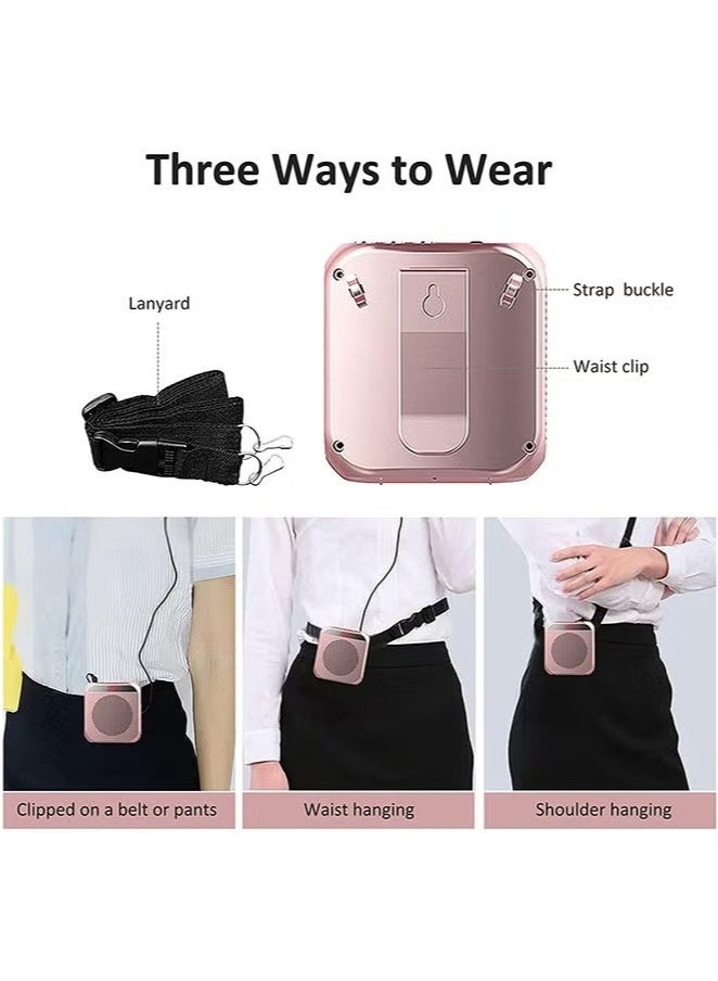 Voice Amplifier with Wired Microphone Headset, Portable Rechargeable PA System Speaker Personal Microphone Speech Amplifier, Loudspeaker for Teachers, Tour Guides, Coaches, Metting, Yoga, Fitness