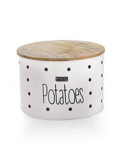 Hazel HAZEL Potato Containers for Kitchen | Potato Storage Containers, White, Store up to 4 Kg  - Image 1