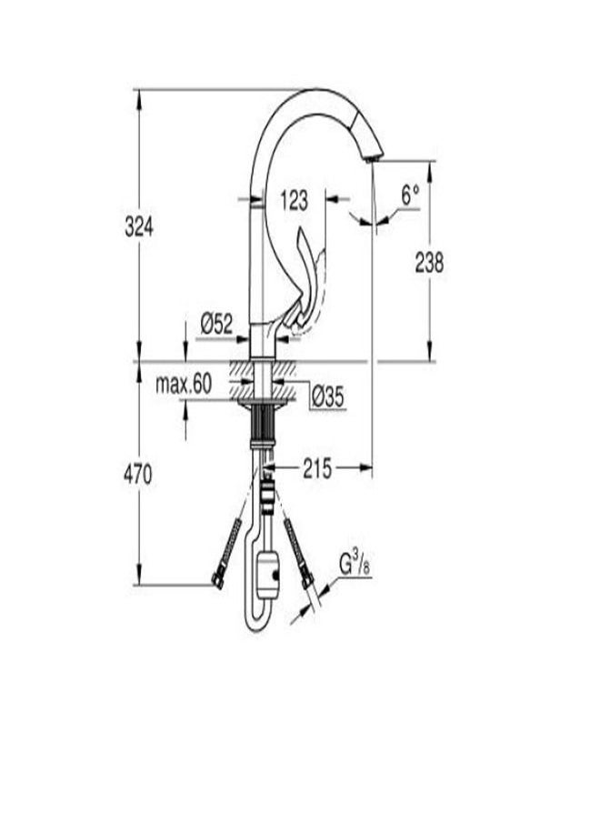 Grohe - K4 SINGLE-LEVER SINK MIXER 1/2 33786 - Image 1
