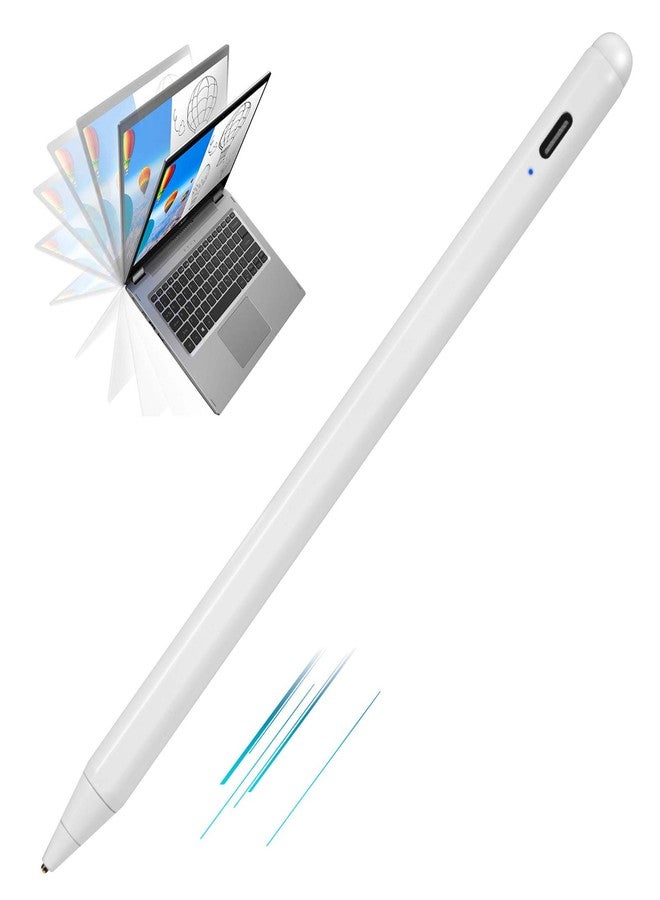 Edivia Acer Spin 3 Convertible Laptop Stylus Pen, Active Stylus Digital Capacitive Pen for Acer Spin 3 Convertible Laptop High Precision with Ultra Fine Tip,Touch-Control and Rechargeable,White Drawing Pen - Image 1