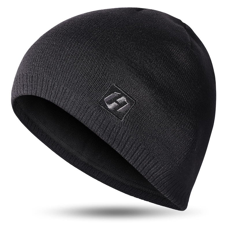 HASAGEI Beanie Hats for Men & Women, Winter Knit Beanie Hat, Warm Soft Beanies for Outdoor Work, Running, Hiking, Skiing Black - Image 1