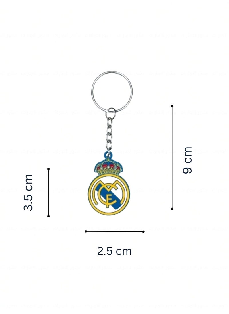 Service Zone Metal Keychain Real Madrid CF Double Sided Logo  - Image 3