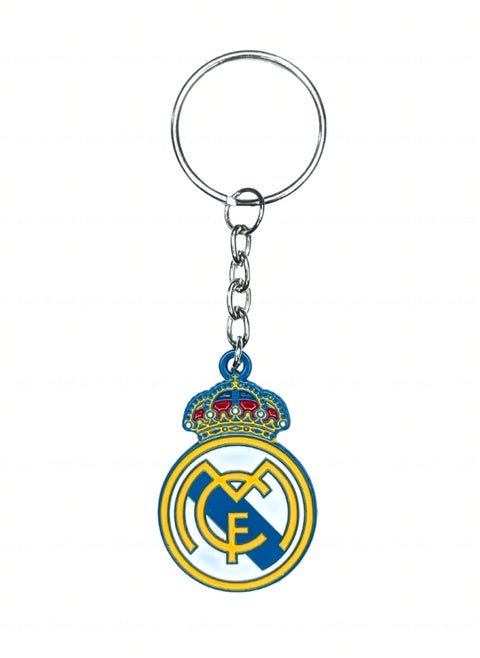 Metal Keychain Real Madrid CF Double Sided Logo