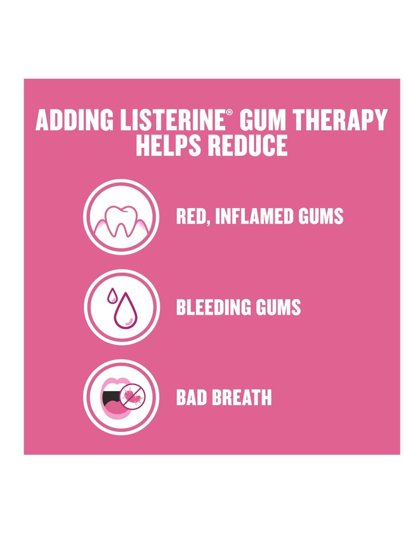 Listerine Listerine Gum Therapy Antiplaque & Anti-Gingivitis Mouthwash, Oral Rinse to Help Reverse Signs of Early Gingivitis Like Bleeding Gums, ADA Accepted, Glacier Mint, 1 L  - Image 3