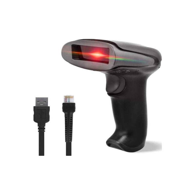 الماسح الضوئي المحمول لرموز الاستجابة السريعة USB: تصوير CMOS ثنائي الأبعاد وحادي الأبعاد، توصيل واستخدام، مقاوم لسقوط من ارتفاع 3 أمتار ومصنح بنموذج IP54 - قارئ رموز باركود POS لمرافق البيع بالتجزئة والمستودعات والصيدليات واللوجستية والمكتبات - Image 1