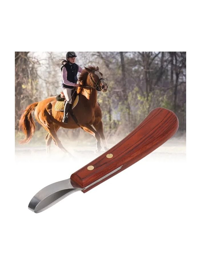 Generic 1-Piece Professional Multipurpose Cattle Horse Hoof Cutter,Stainless Steel Blade Rubber Wood Handle Hoof Trimmer Shears - Image 4