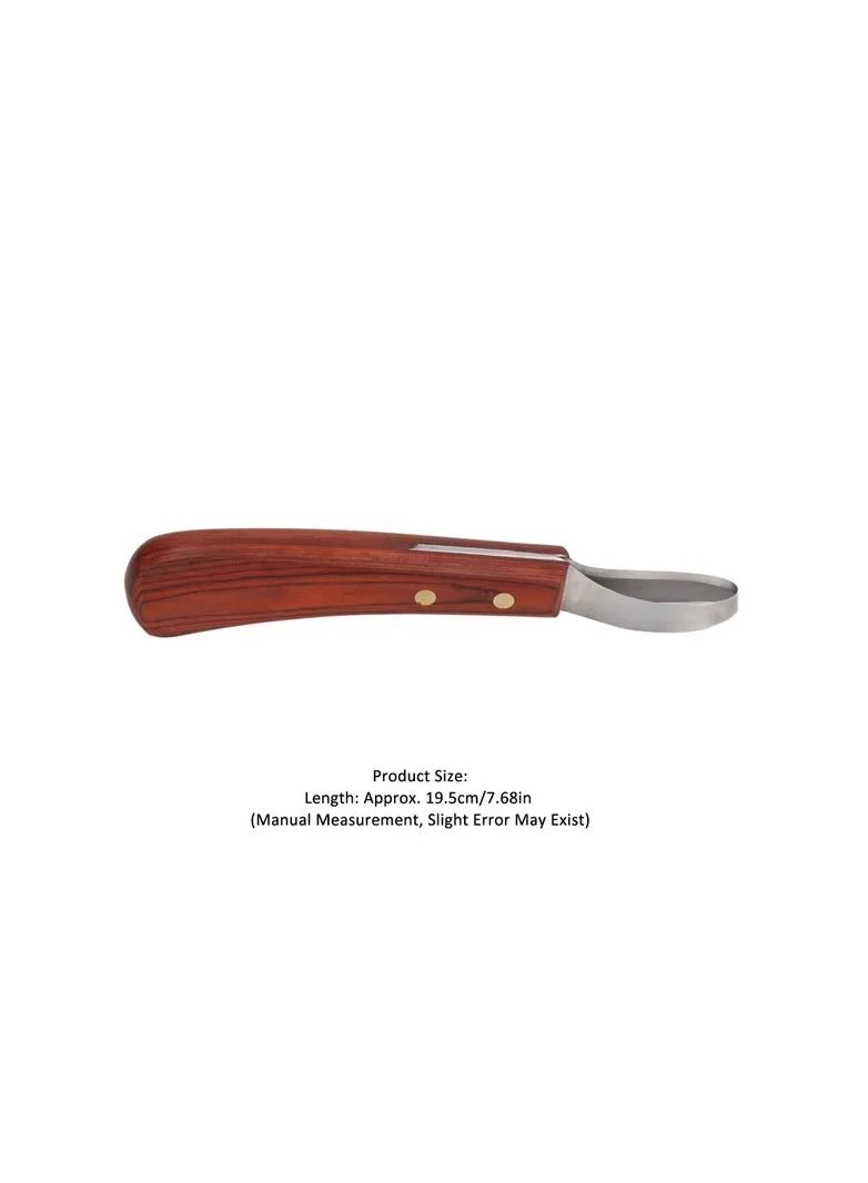 Generic 1-Piece Professional Multipurpose Cattle Horse Hoof Cutter,Stainless Steel Blade Rubber Wood Handle Hoof Trimmer Shears - Image 3