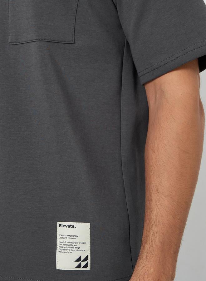 ستايلي تيشيرت جيرسي ثقيل قابل للتمدد بقصة واسعة - Image 3