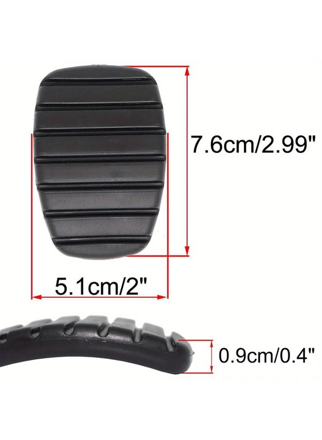 2 Pcs Car Brake Clutch Foot Pedal Pad Cover Compatible With Multiple Renault Models - Image 3