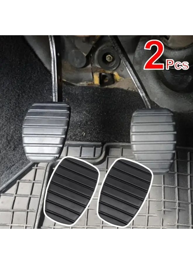 2 Pcs Car Brake Clutch Foot Pedal Pad Cover Compatible With Multiple Renault Models - Image 1