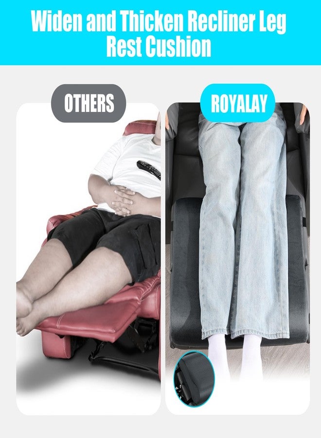 ROYALAY Adjustable Recliner Leg Rest Cushion, Widen and Thicken Recliner Footrest Extender, Wave Shape Lumbar Support Pillow with Adjustable Elastic Straps, Suitable for Bed Chair Sofa Back Support - Image 5
