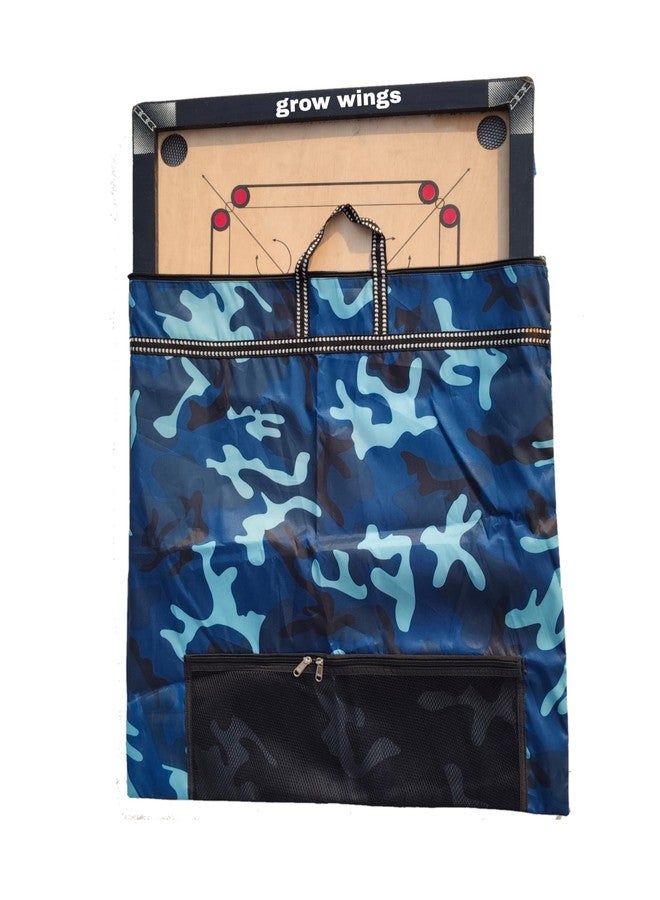 Grow wings Carrom Cover Safe for Carrom Coin & Staker (USA Blue) - Image 3