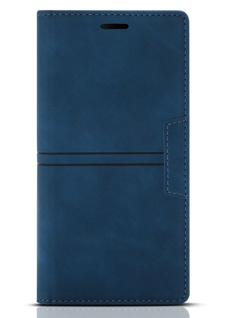 Suteni Flip Cover Hidden Card Slots Leather Phone Case for Samsung - Image 1