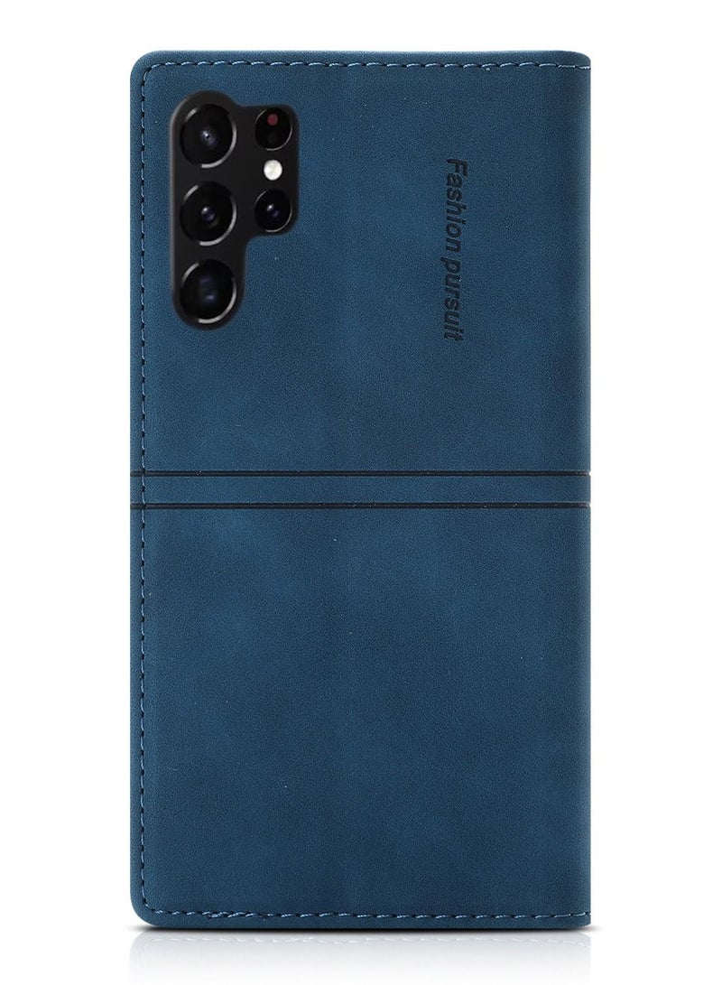 Suteni Flip Cover Hidden Card Slots Leather Phone Case for Samsung - Image 2