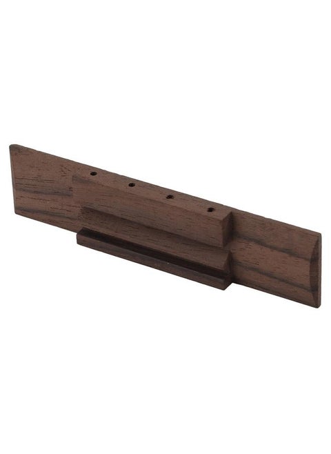 4 String Ukulele Bridge Accurate Shaped Hard Rosewood Retro Guitar Bridge with Cow Bone Saddle Nut