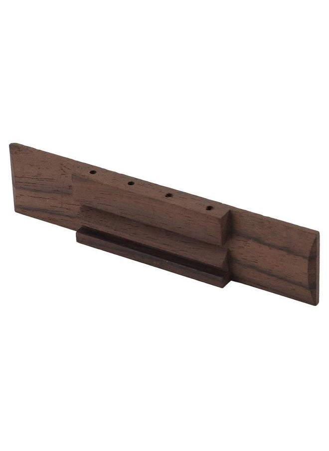 4 String Ukulele Bridge Accurate Shaped Hard Rosewood Retro Guitar Bridge with Cow Bone Saddle Nut