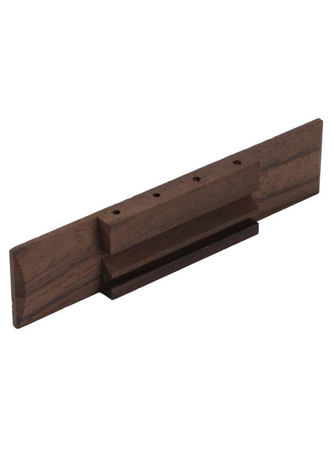 4 String Ukulele Bridge Accurate Shaped Hard Rosewood Retro Guitar Bridge with Cow Bone Saddle Nut