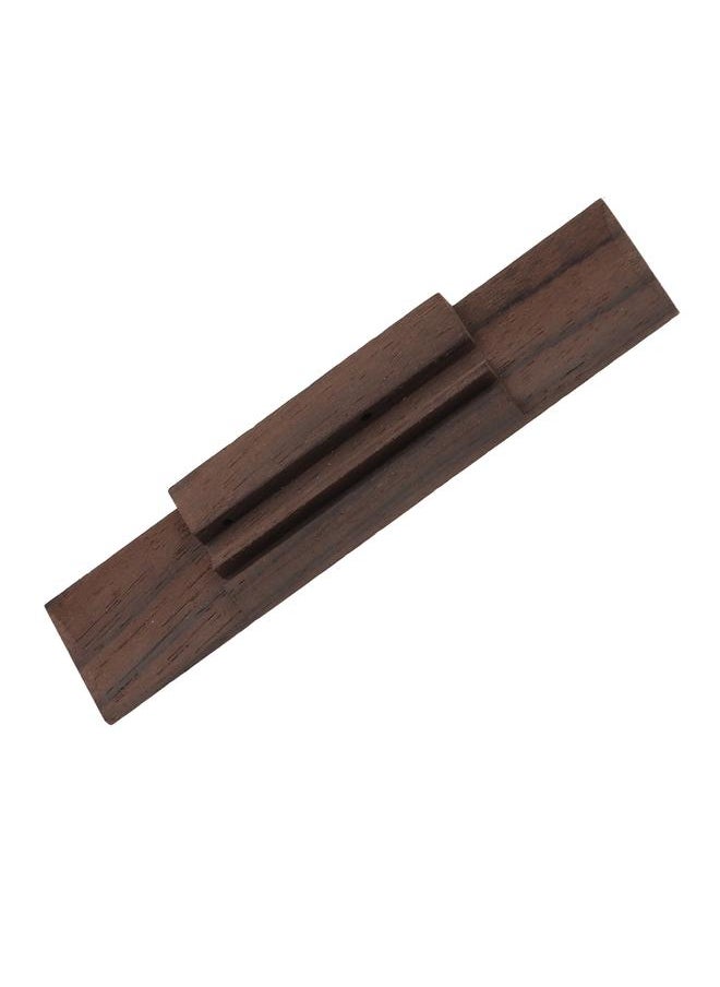 4 String Ukulele Bridge Accurate Shaped Hard Rosewood Retro Guitar Bridge with Cow Bone Saddle Nut
