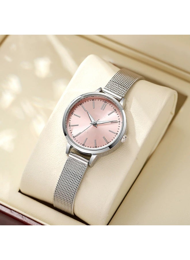 ساعة نسائية أنيقة بسيطة ساعة يد كوارتز عصرية حجم صغير للطلاب - Image 1