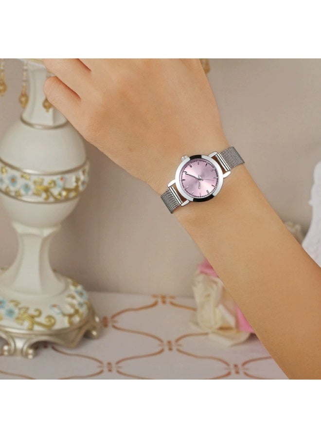 ساعة نسائية أنيقة بسيطة ساعة يد كوارتز عصرية حجم صغير للطلاب - Image 2