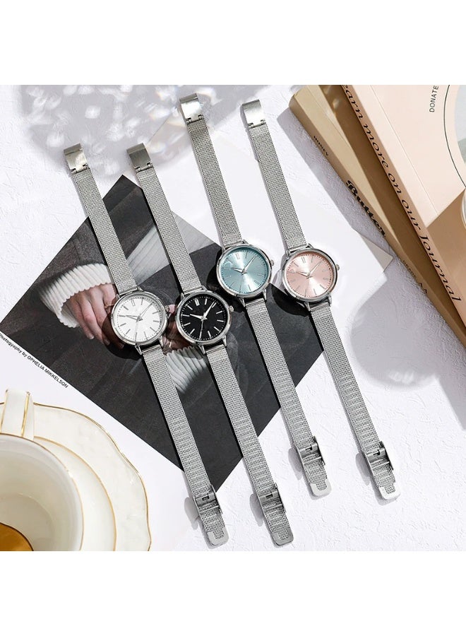 ساعة نسائية أنيقة بسيطة ساعة يد كوارتز عصرية حجم صغير للطلاب - Image 3