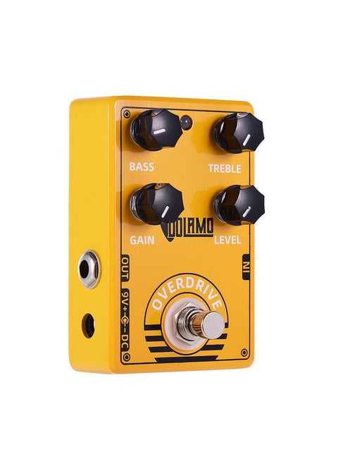 D-8 Overdrive Guitar Effect Pedal with Bass Treble Gain Level Controls and True Bypass Design for Electric Guitar