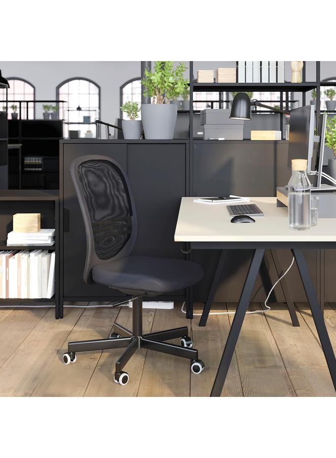 زبون كرسي مكتب، أسود - Image 5