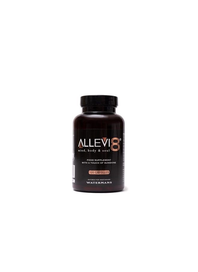 Watermans Allevi8 - Ayurvedic Medicine, Frankincense, Turmeric, Ginger, Black Pepper, Vitamin D3, 2 Months Supply, to Help with Joint Support, Digestion, Bloating, and Immune System  - Image 1