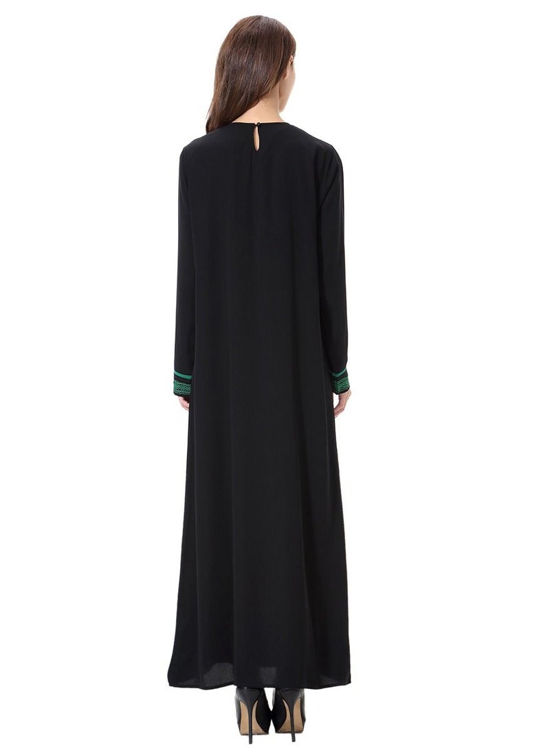 Muslim Lady wool peach Dress