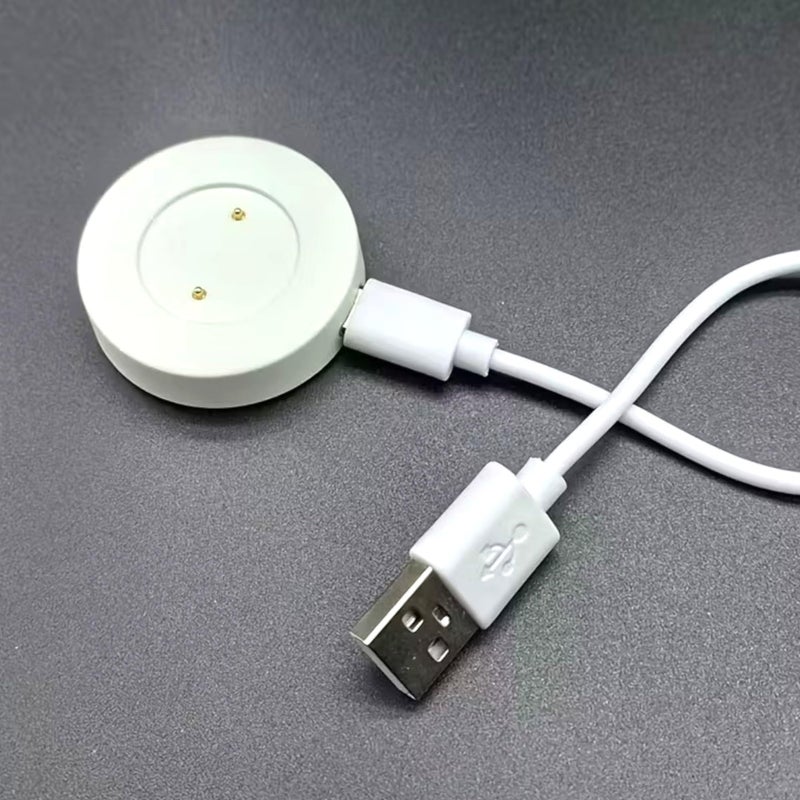 Smartwatch Charger with USB Type-C Cable, Compatible with GT/GT2/GT2e/Magic/Magic watch2/GS Pro/watch Dream, Fast Charging Dock, White - Image 2