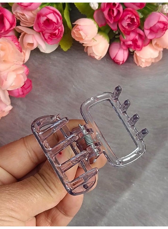 DENICRAAS Square Design Floral Crystal Hair Claw Clips For Girls & Women, 10 Pack, Multi-Color Assortment Strong Grip, Lightweight,Hair Accessory - Image 4