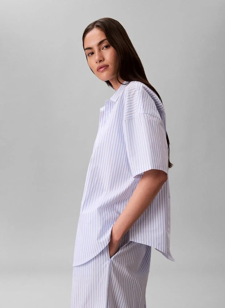CALVIN KLEIN  Covered Wb Poplin Pant for Women | Best Price UAE