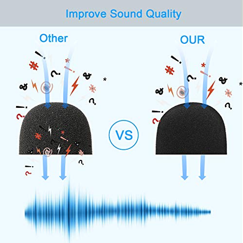 SUNMON Wave 1 Pop Filter - Professional Mic Windscreen Foam Cover Compatible with Elgato Wave USB Condenser Microphone to Reduce Pops and Hisses by SUNMON - Image 3