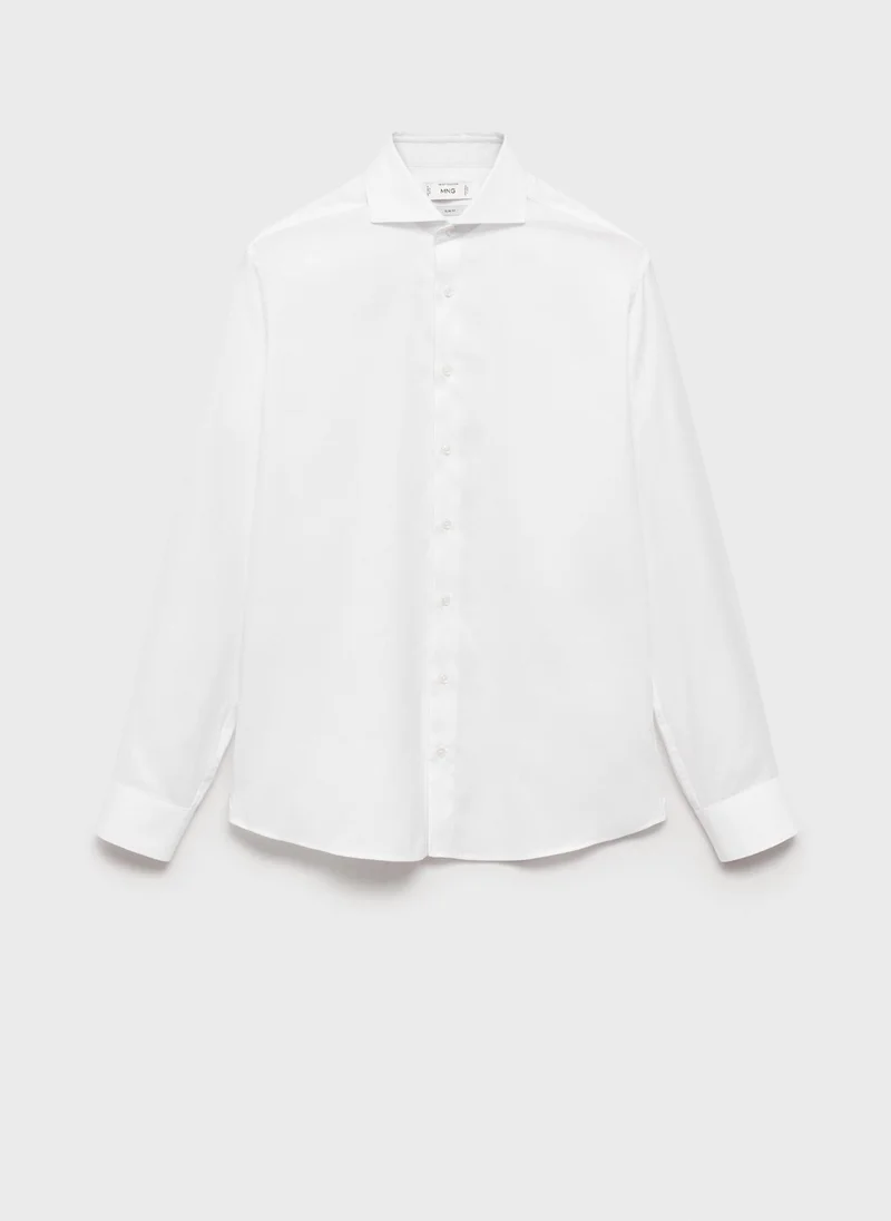 Mango Man Slim-Fit Cotton Suit Shirt