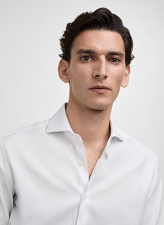 Mango Man Slim-Fit Cotton Suit Shirt  - Image 4