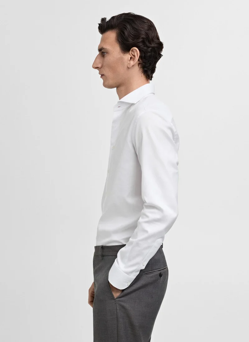 Mango Man Slim-Fit Cotton Suit Shirt