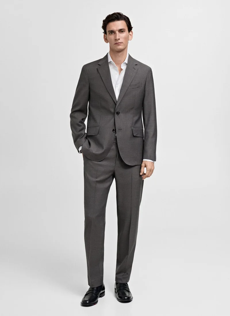 Mango Man Slim-Fit Cotton Suit Shirt